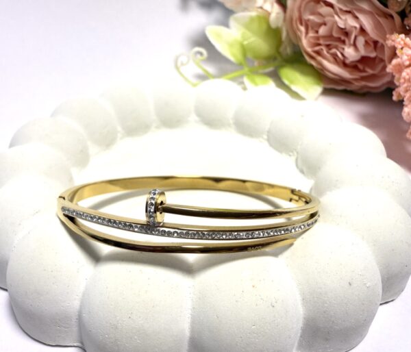 Nail Diamond Studded Bracelet Anti-tarnish & Premium Quality