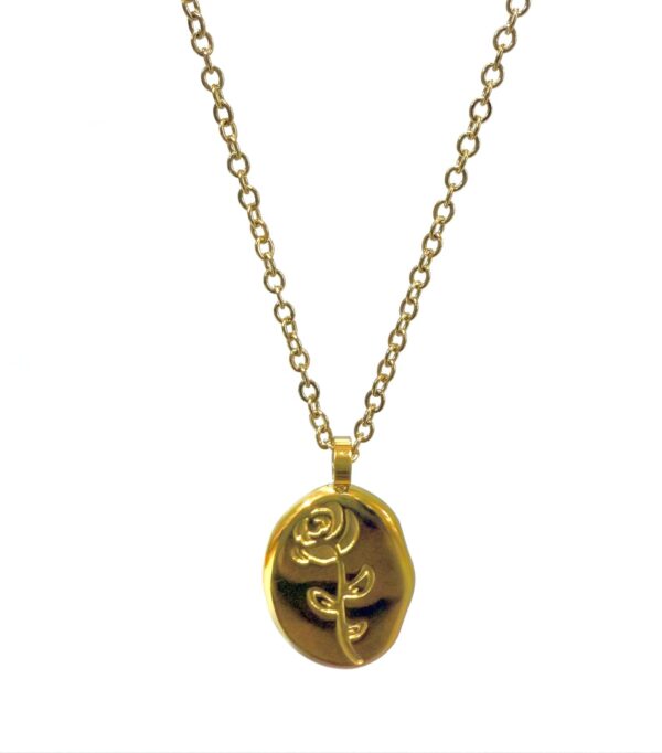 Golden Rose Necklace  Anti-tarnish & Premium Quality