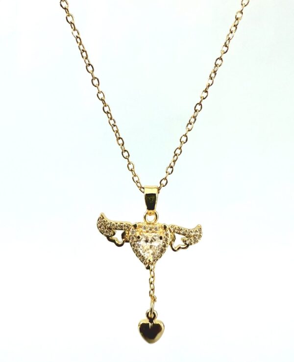 Angel Heart Glow Necklace (Gold) Anti-tarnish & Premium Quality