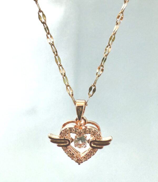 Dancing Diamond Heart Necklace Anti-tarnish & Premium Quality